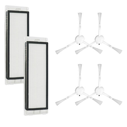 Xiaomi X10 , X10 + Plus Uyumlu Beyaz 6 Parça Yedek Set