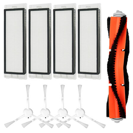 Xiaomi X10 , X10 + Plus Uyumlu Beyaz 9 Parça Yedek Set