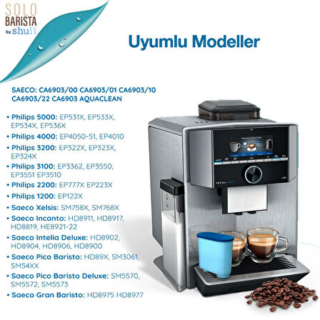 Pure Kafe PH012 - Philips Saeco Aquaclean için Kahve Makinesi Su Filtresi 2 ADET 