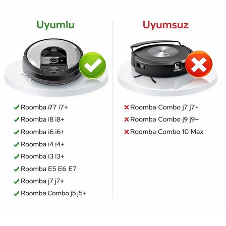 Robot Süpürge hepa Filtre Seti irobot i7 Plus ile Uyumlu