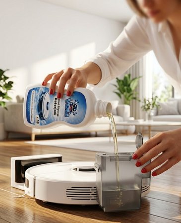 Ultra-Shine Robot Süpürge Deterjanı – Üstün Beyaz Sabun Etkisi (5 Adet x 500 ml • 250 Kullanım) 