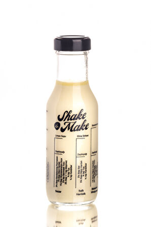 Shake & Make Salata Sosu Şişesi 250 ml | Üzerinde 8 Tarif + Ölçü Kaşığı, Huni & Tarif Kitabı Hediye– Shake Up!