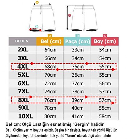 Erkek Büyük Beden Likralı Penye Şort Dekons İndigo