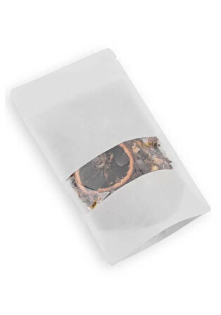 Beyaz Kraft Pencereli Doypack 11x18,5x7 cm (50 Adet)