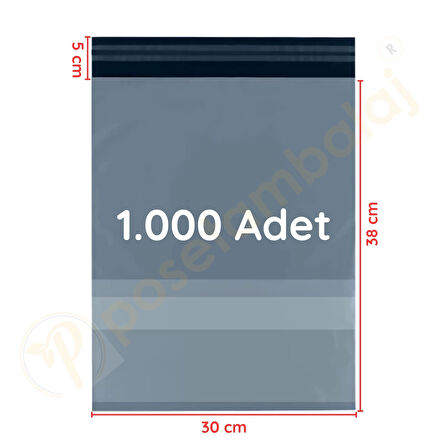 30x38+5 cm (30x43) Cepli Kargo Poşeti 1.000 Adet