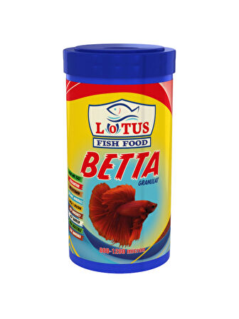 Betta Granulat 125ml, Lotus 100ml Beta Balığı Yemi, Multivitamin