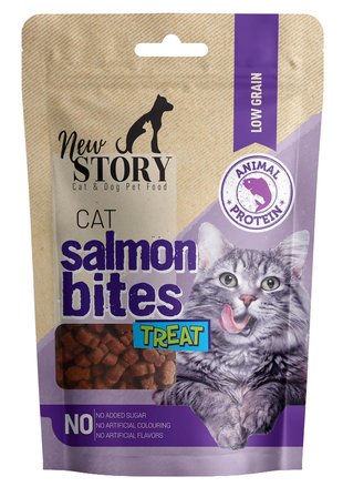 Avida 12li Sticks Kuzu Etli Kedi Ödülü, New Story Salmon Bites Taneli Yumuşacık Atıştırmalık Mama