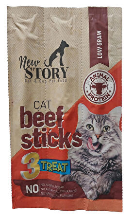 Avida 12li Kuzu, New Story Mix Stick Kedi 9 paket 3x5gr Ödül Çubukları Maması