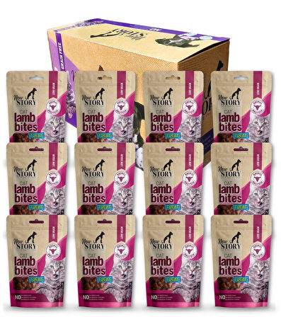 Atıştırmalık Yumuşacık Taneli Kedi Ödülü Lamb-Bites 12li Box,Biyotin Malt 100ml