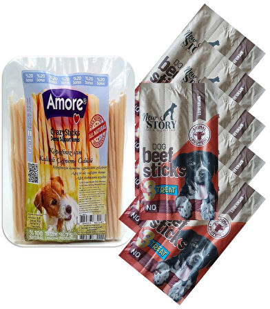 Crazy-Sticks 72li Burgu Çubukları, Extra Dog Beef Ödül Sticks 6 adet 3lü