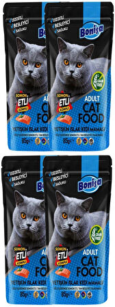 Somonlu 2x60gr Taneli Kedi Ödülü, Bonisa 4-Cat-Salmon-Punch