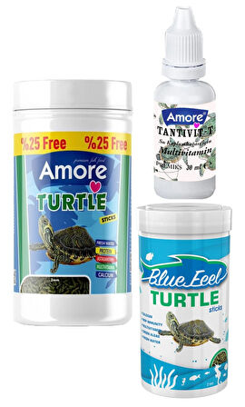 Turtle Food Sticks 125ml, Bluefeel 100ml Su Kaplumbağası Yüzen Yemi, Multivitamin