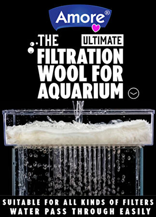 Akvaryum 150gr Silikonsuz Filtre Sump Elyafı 100x150cm Soffice