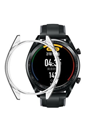 Huawei Watch Gt2 46mm 360 Koruma Silikon Kılıf Siyah