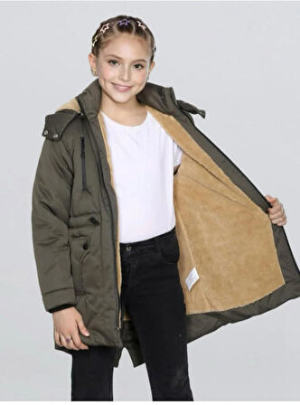 çift cepli çıkarılabilen şapkalı mont