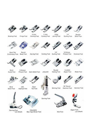 Ev Tipi Dikiş Makinesi 32 Parça Ev Tipi Dikiş Makinesi Ayak Seti