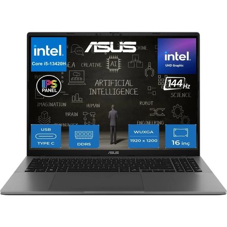 Asus Vivobook S16 S3607VA Intel Core I5 13420H 16GB Ram 2tb SSD Windows 11 Pro 16" 144Hz Wuxga Yapay Zeka Destekli Taşınabilir Bilgisayar RP045