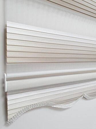 BBB Geniş Pliseli Renk Geçişli Zebra Stor Perde MZ293