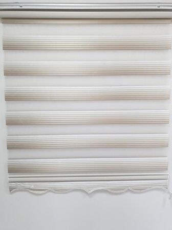 BBB Geniş Pliseli Renk Geçişli Zebra Stor Perde MZ293