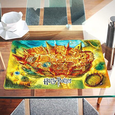 Gifi Harry Potter 31,5x45 cm Dikdörtgen Çok Renkli Silinebilir Desenli Amerikan Servis Takımı Tek Kişilik