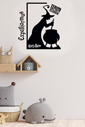 Duvar Sticker Harry Potter Expelliarmus Expecto Patronum Lisanslı