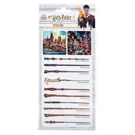 Sticker 3'lü Set Harry Potter Lisanslı Etiket Özel Tasarım