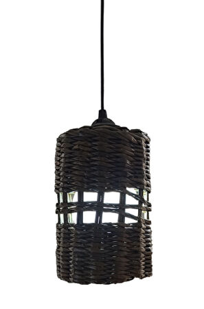 Hasır Sarkıt Avize, %100 Elişi/Handmade, E27 duy elektrik tesisatlı