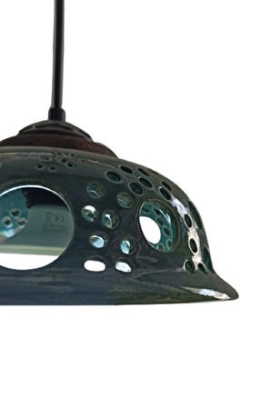 Sarkıt Lamba, Artistik - Çap: 27 Cm, Avize,sarkıt, Seramik, E27 Duy Tesisatlı,