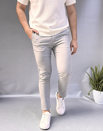 Düz Slim Fit Kumaş Jogger