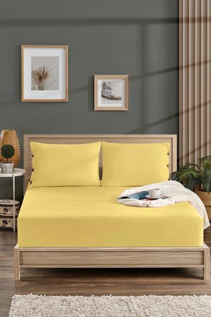 160x200 Ölçü Yastık Kılıflı , Lastikli Çarşaf Takımı %100 penye