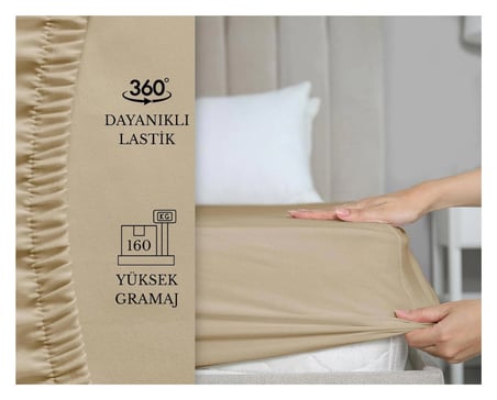  180x200 Ölçü Yastık Kılıflı , Lastikli Çarşaf Takımı %100 penye