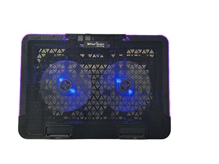 Shuriken ES4-SAMUI Laptop Soğutucu Stant 5 Kademeli -  2 FAN - RGB - 2 Port USB  (15>17")