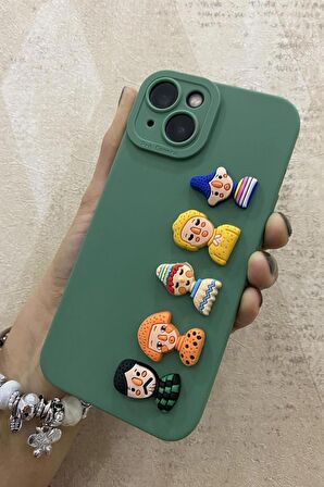 Apple iPhone 13-14 Uyumlu 3D Cartoon Tasarım Soft Kılıf