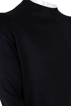 Erkek Kazak Klasik Normal Kesim Yünlü RAR00493 Lacivert Lacivert-XL