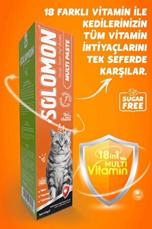 Multi Paste 100 Gr Kediler Için Multivitamin Malt Macunu