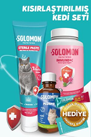 Kısırlaştırılmış Kedi Seti (sterile Paste & Plus B & Immune C)