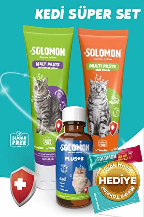 Kedi Süper Set (muti Paste & Malt Paste & Plus B)