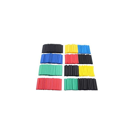 Renkli Isıyla Daralan Makaron Seti - 530 Adet