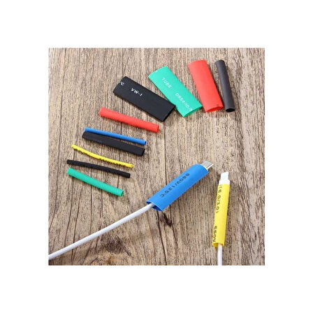 Renkli Isıyla Daralan Makaron Seti - 530 Adet