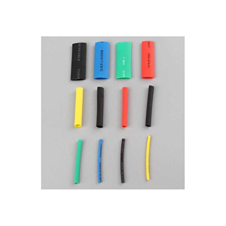 Renkli Isıyla Daralan Makaron Seti - 530 Adet