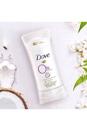 Dove 0% Aluminum Coconut & Pink Jasmine Deodorant 74GR