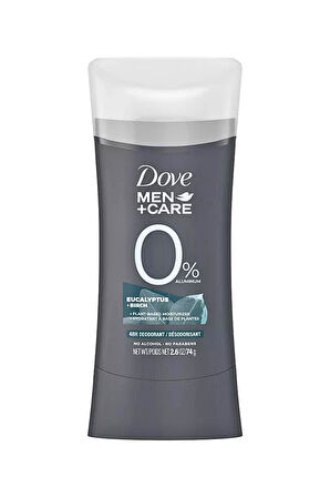 Dove Men+Care 0% Alüminyum Erkek Deodorant Okaliptüs ve Huş Ağacı - 2.6oz 74gr