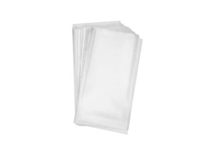 12 x 20 cm Jelatin Bantsız Düz Şeffaf / 1 kg.