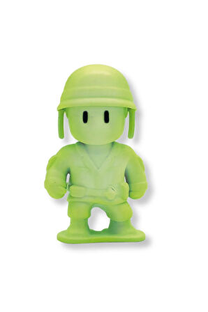 Stumble Guys Seri 1 - 3D Mini 1 i Gizemli olan 5 li Figür Seti - Megalodon Punk Army Man Hatshepsut