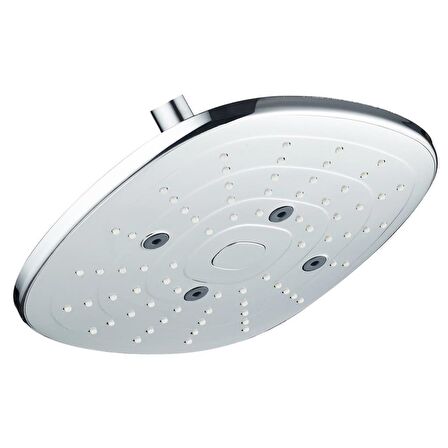 T-MAY Banyo Ayvacık Yuvarlak Tepe Duş Seti Başlığı Krom Paslanmaz