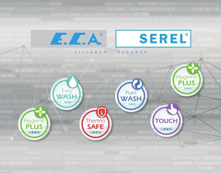 ECA Spylos Banyo Bataryası+T-MAY Banyo Çamlıca Kare Tepe Duş Takımı Seti Paslanmaz Krom