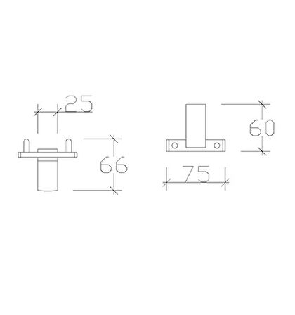 T-MAY Banyo Premium İkili Bornoz Askılık Beyaz 71023-3