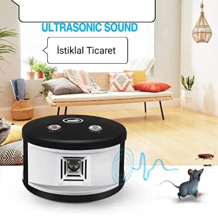  360 Derece Profesyonel CİHAZ Ultrasonic Sound Fare Ve Haşere Kovucu 550 M2 Etkili Cihaz