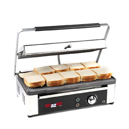 20 Dilim Elektrikli Tost Makinesi 2150 Watt- Döküm 49x30 - Ebat 29x42x50 Cm