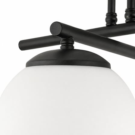 Mali 4 Lü Siyah Avize Beyaz Camlı Modern Genç Odası Mutfak Yatak Odası Retro Salon Avize 